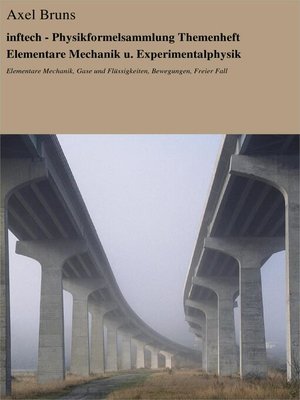cover image of inftech--Physikformelsammlung Themenheft Elementare Mechanik u. Experimentalphysik